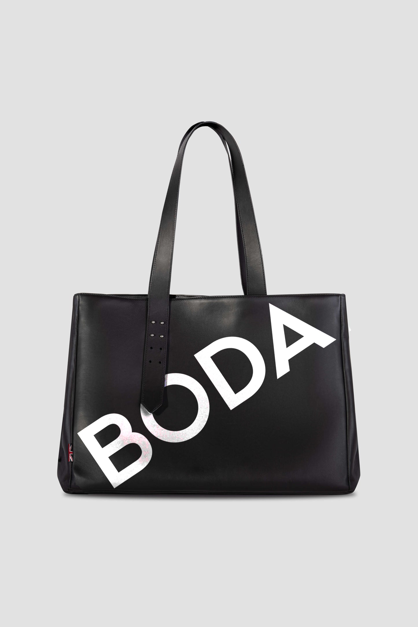 Leather Tote Bag: BODA Logo