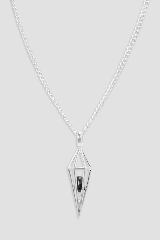 Shungite Geometric Pendant + Chain