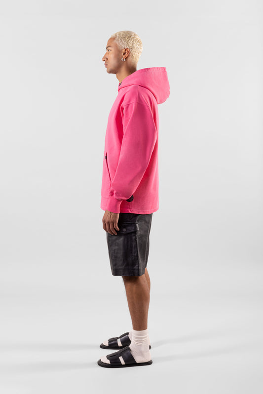 '88 RAVERS HOODIE - WASHED ACID PINK (MAN)