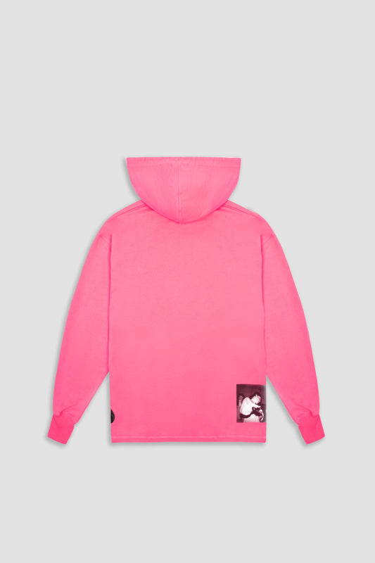 '88 RAVERS HOODIE - WASHED ACID PINK (WOMAN)