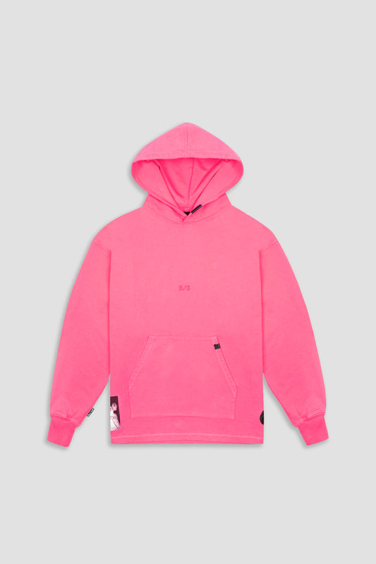 '88 RAVERS HOODIE - WASHED ACID PINK (WOMAN)