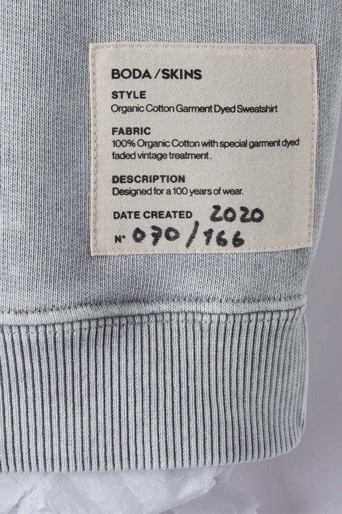 530 Washed Stone Grey Sweatshirt (Man)